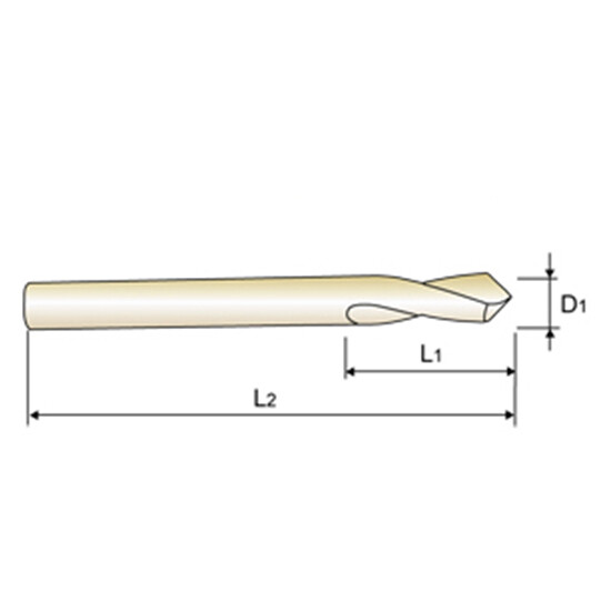 YG1 NC Spotting Drill 8% Cobalt HSS 1/4″ 90 Degree 0161L CNC Machine