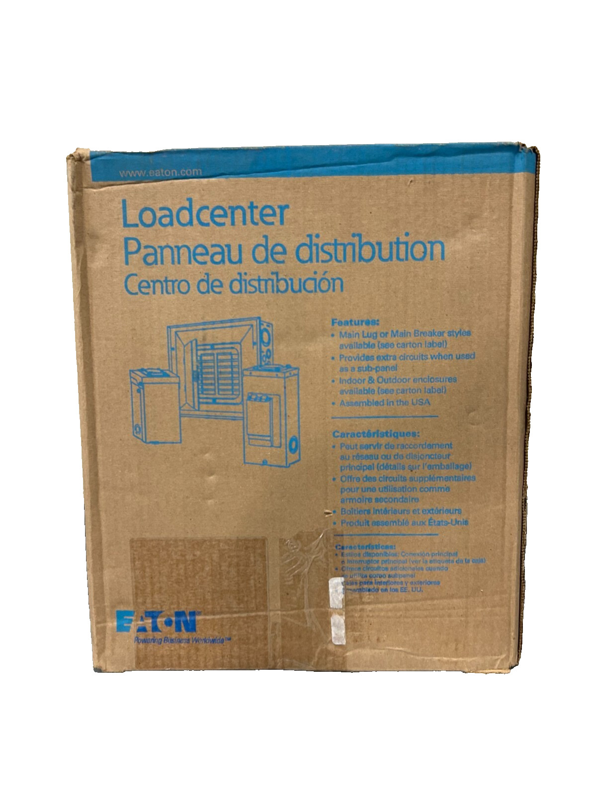 Eaton BR816L125FDP Indoor Main Lug 125A 8-Spaces 16-Circuits