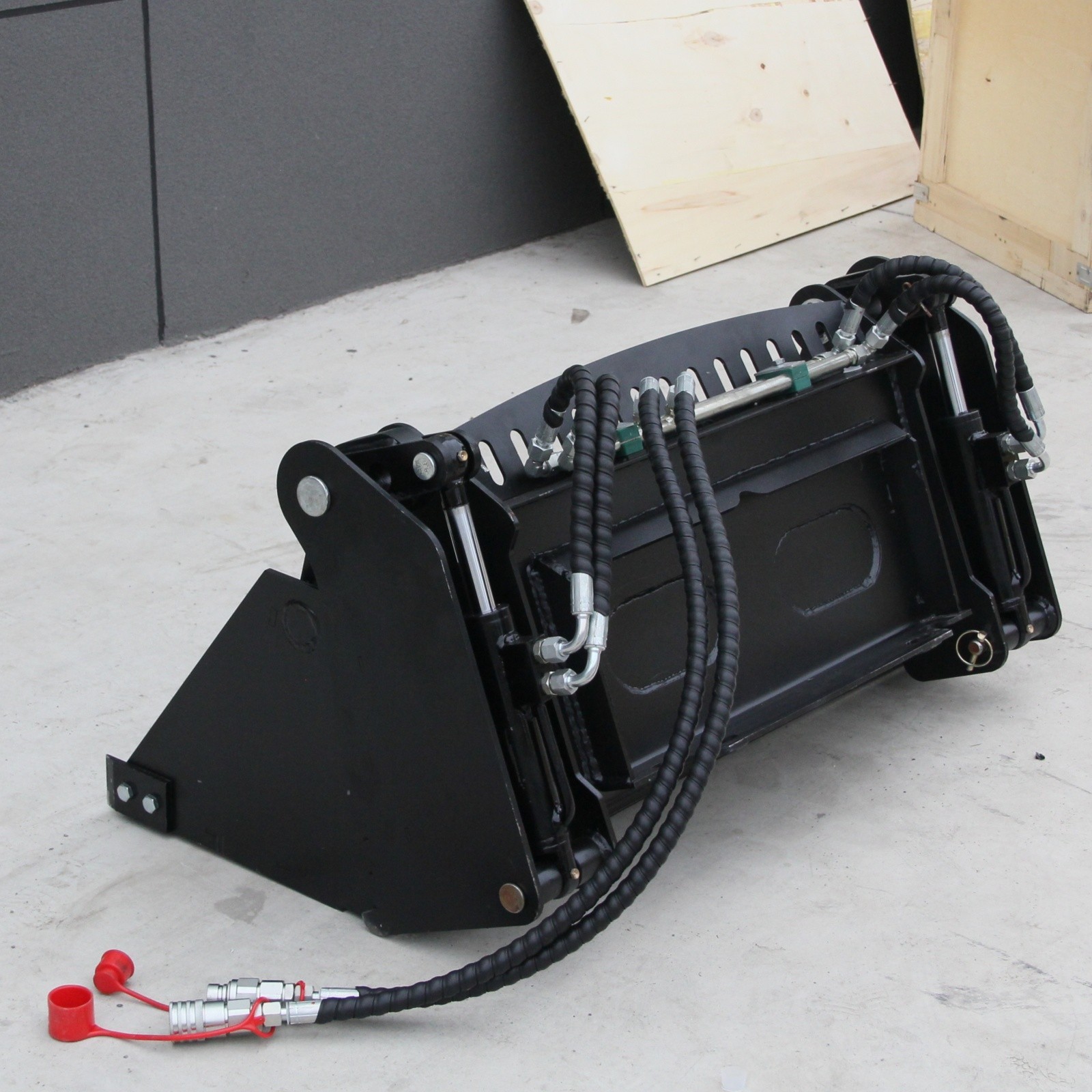 4-in-1 Combination Hydraulic Bucket Fits Mini Skid Steer Loader FREE SHIPPING
