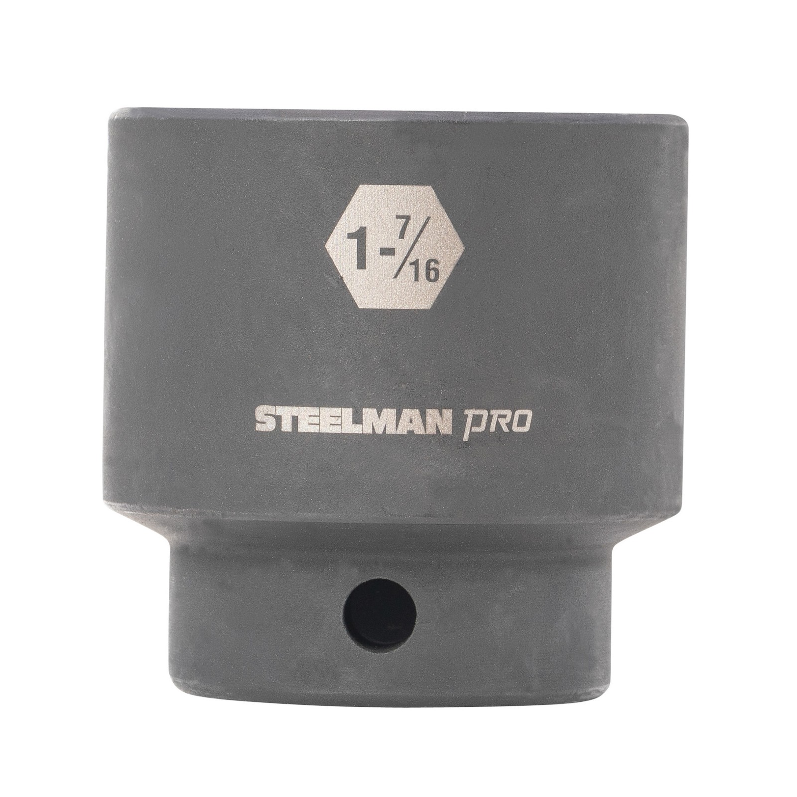 STEELMAN PRO 1/2-Inch Drive 1-7/16-Inch Shallow 6-Point Impact Socket, 60510