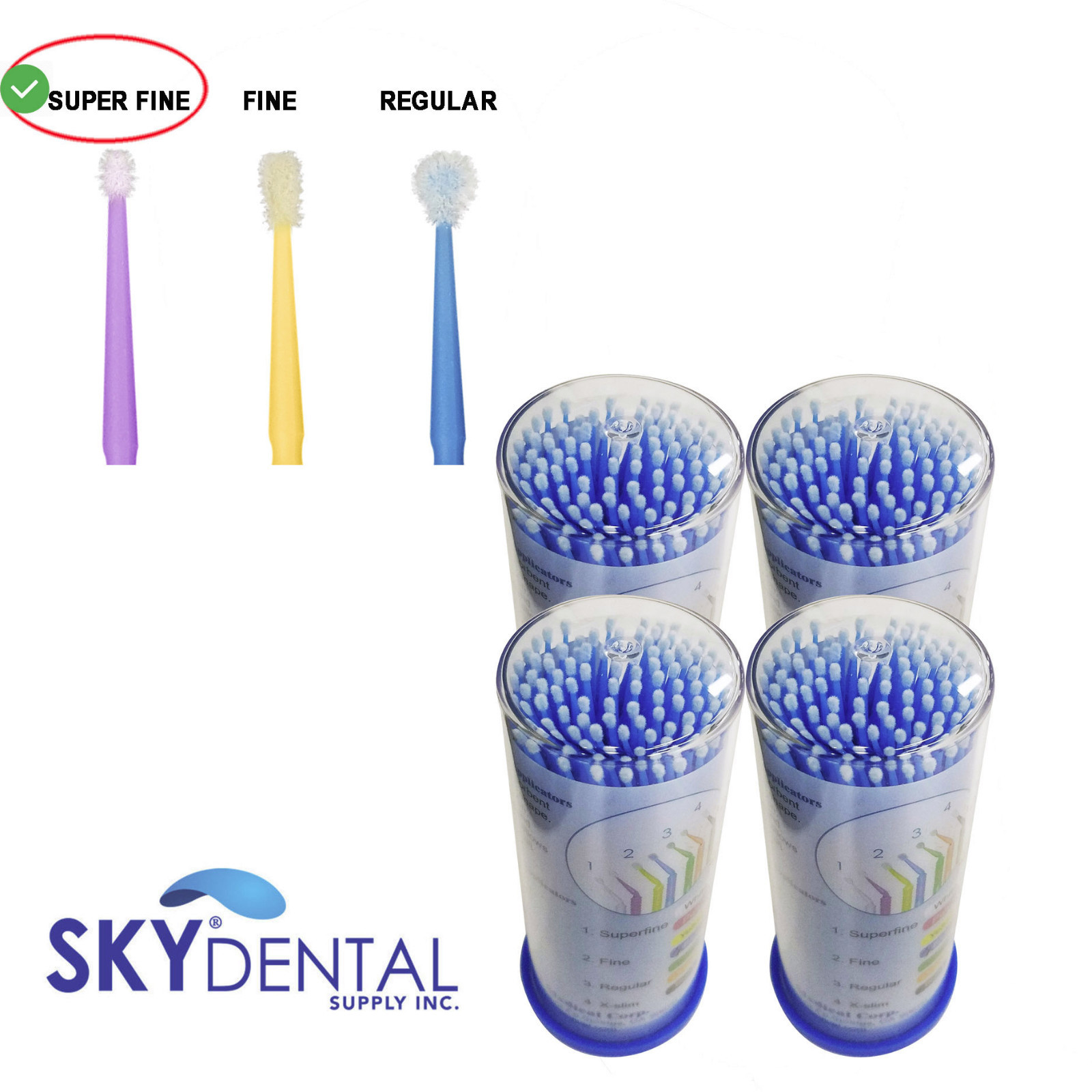 Micro Brush Applicator Microbrush Dental Make up TopQuality Super Fine 400 Tips