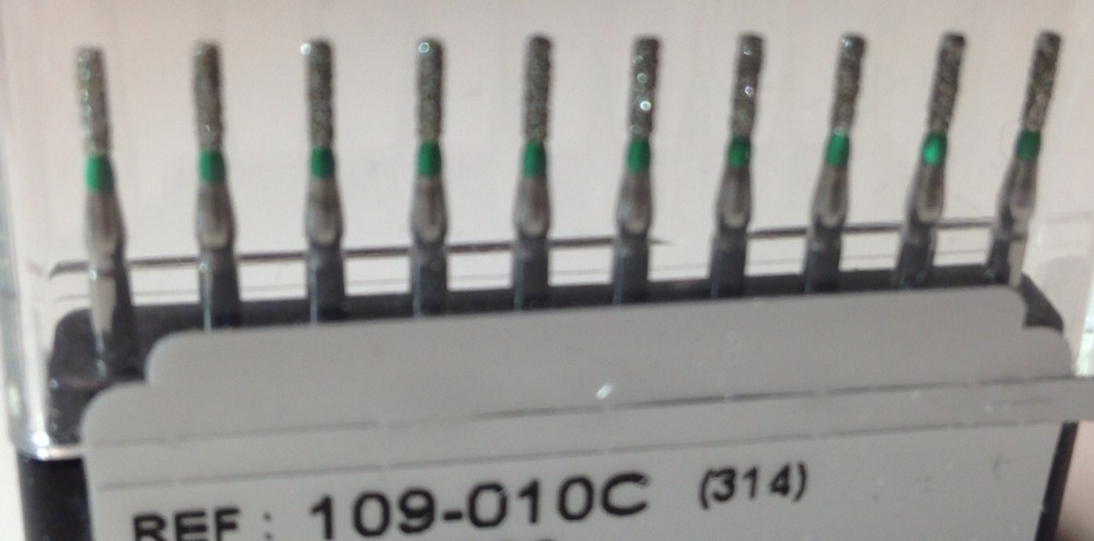 557 Diamond Burs 100 X 835-109-010 C 1.0 mmDiameter #835-109-010c