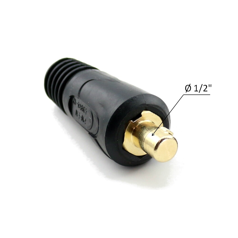 WeldingCity® 2-AWG Welding Cable Lead 300A Clamp w/ Dinse Plug | US Seller Fast