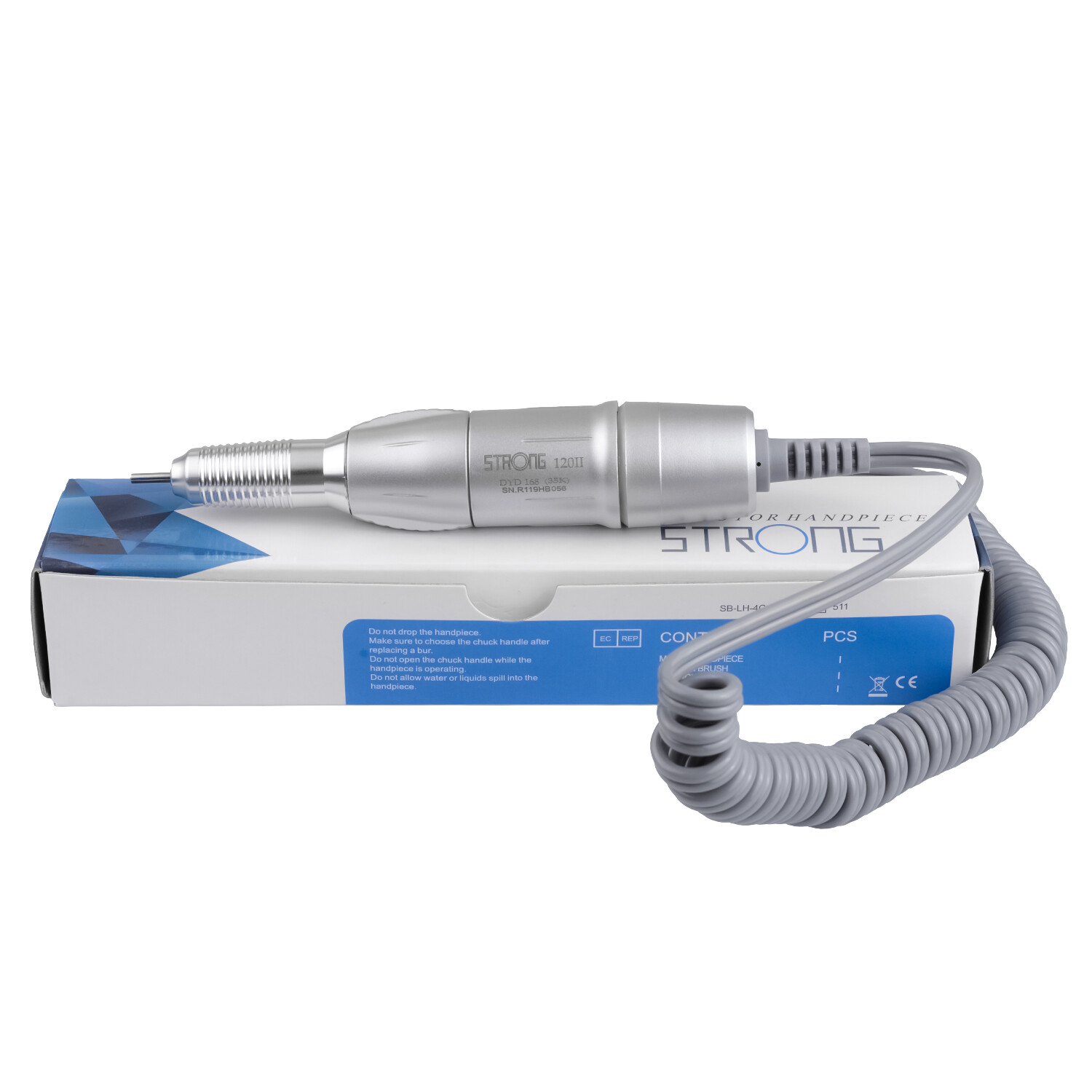 STRONG 120 35KRPM Polishing Handpiece for Marathon STRONG 210 Micro Motor Silver