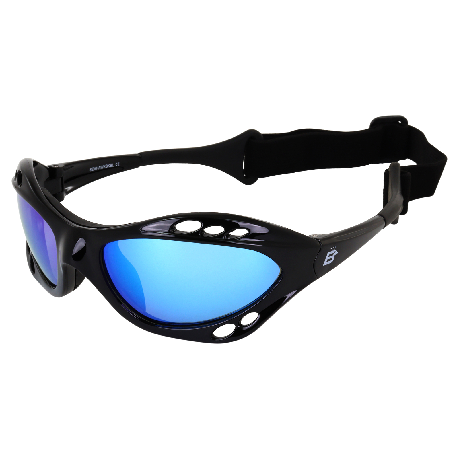 Birdz Floating Polarized Sunglasses Built in Strap Polarized Green Mirror Lens