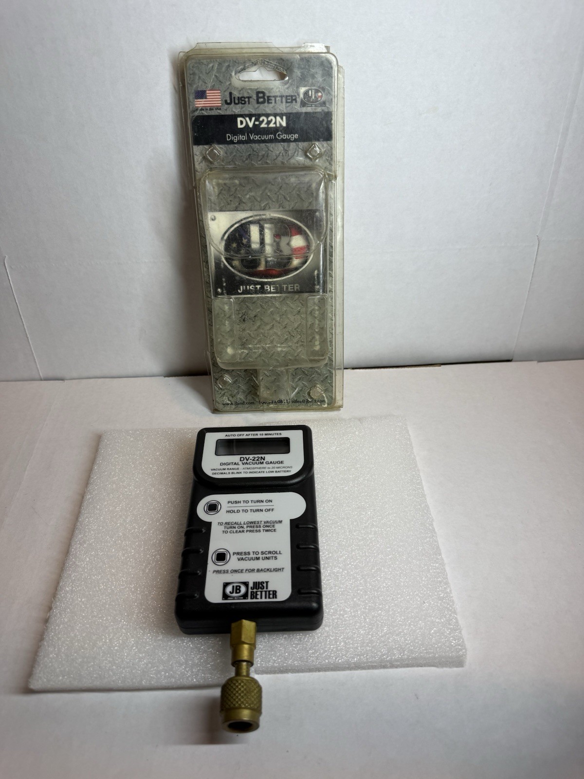 OEM JB, Just Better Industries Part # DV-22N Digital Vacuum Gauge