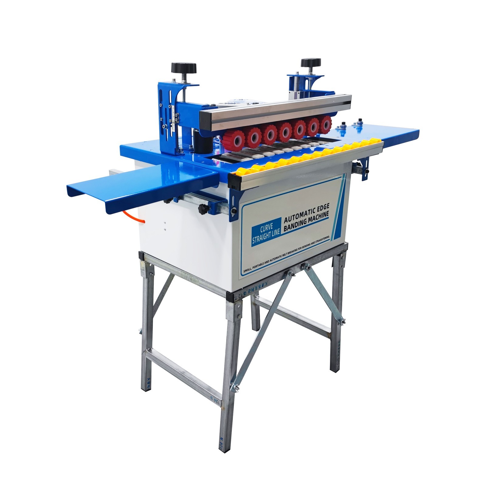 Used！Automatic Curved and Straight Edge Banding Machine Double-Sided Gluing 110V