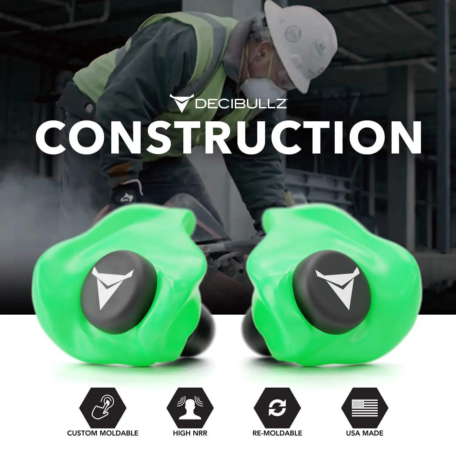 Custom Molded Earplugs 31dB NRR