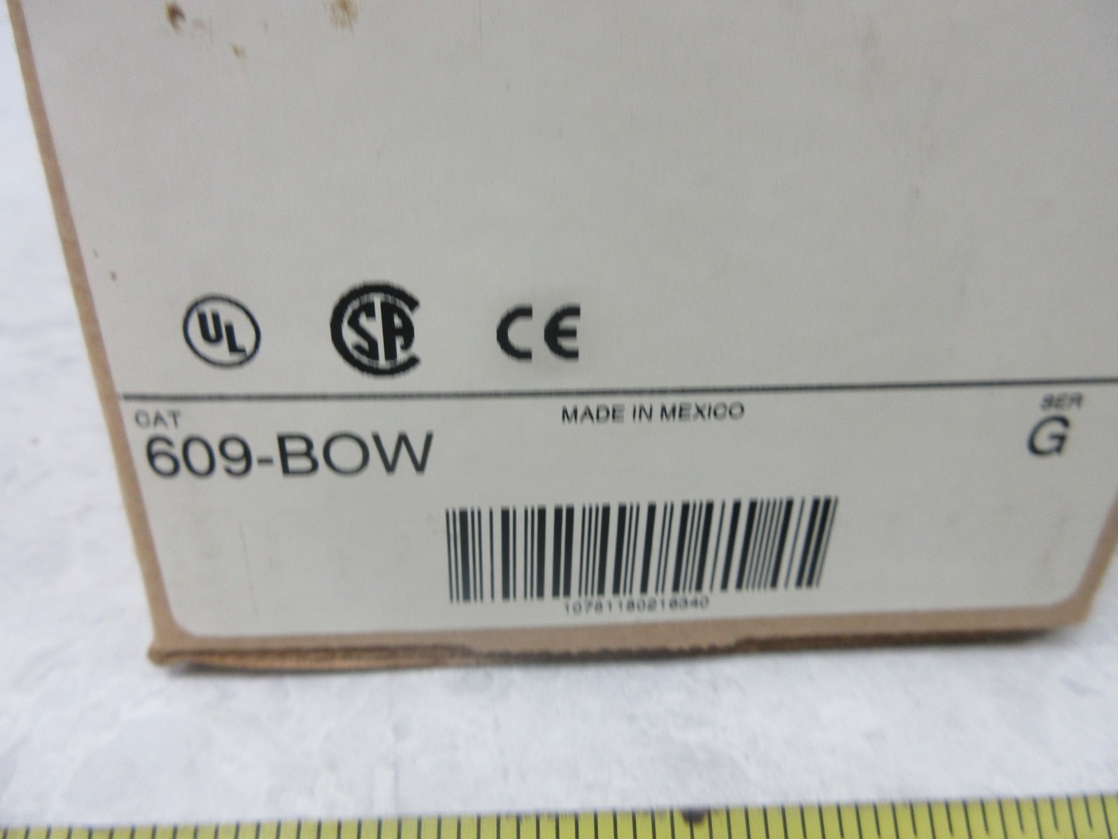 ALLEN BRADLEY 609-BOW MANUAL STARTER, XA0574
