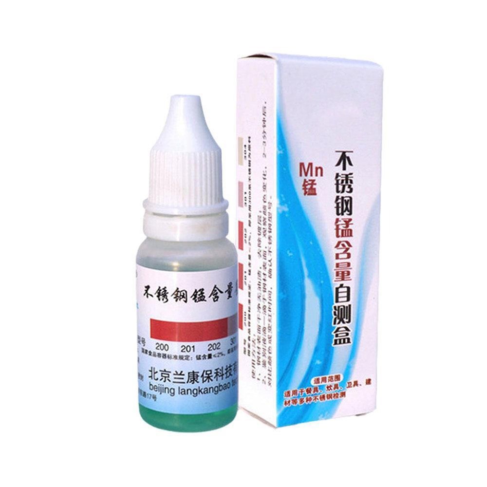Stainless Steel Testing Reagent for Liquid Manganese Detection 304 Model 12ml*1