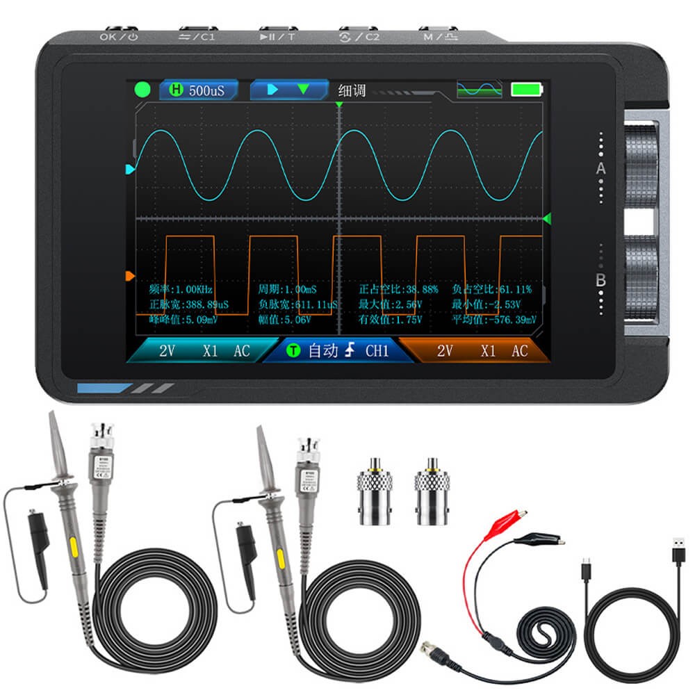 FNIRSI DS215H 2in1 Dual Channel Digital Oscilloscope Signal Generator 50MHz 250MSa/s