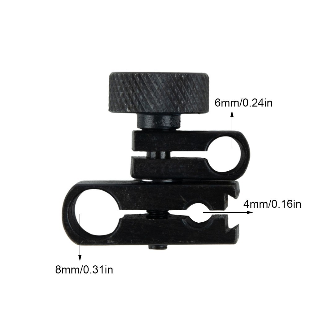 Chuck for dial Indicator Metal Portable Steel 4mm/0.16in 6mm/0.24in