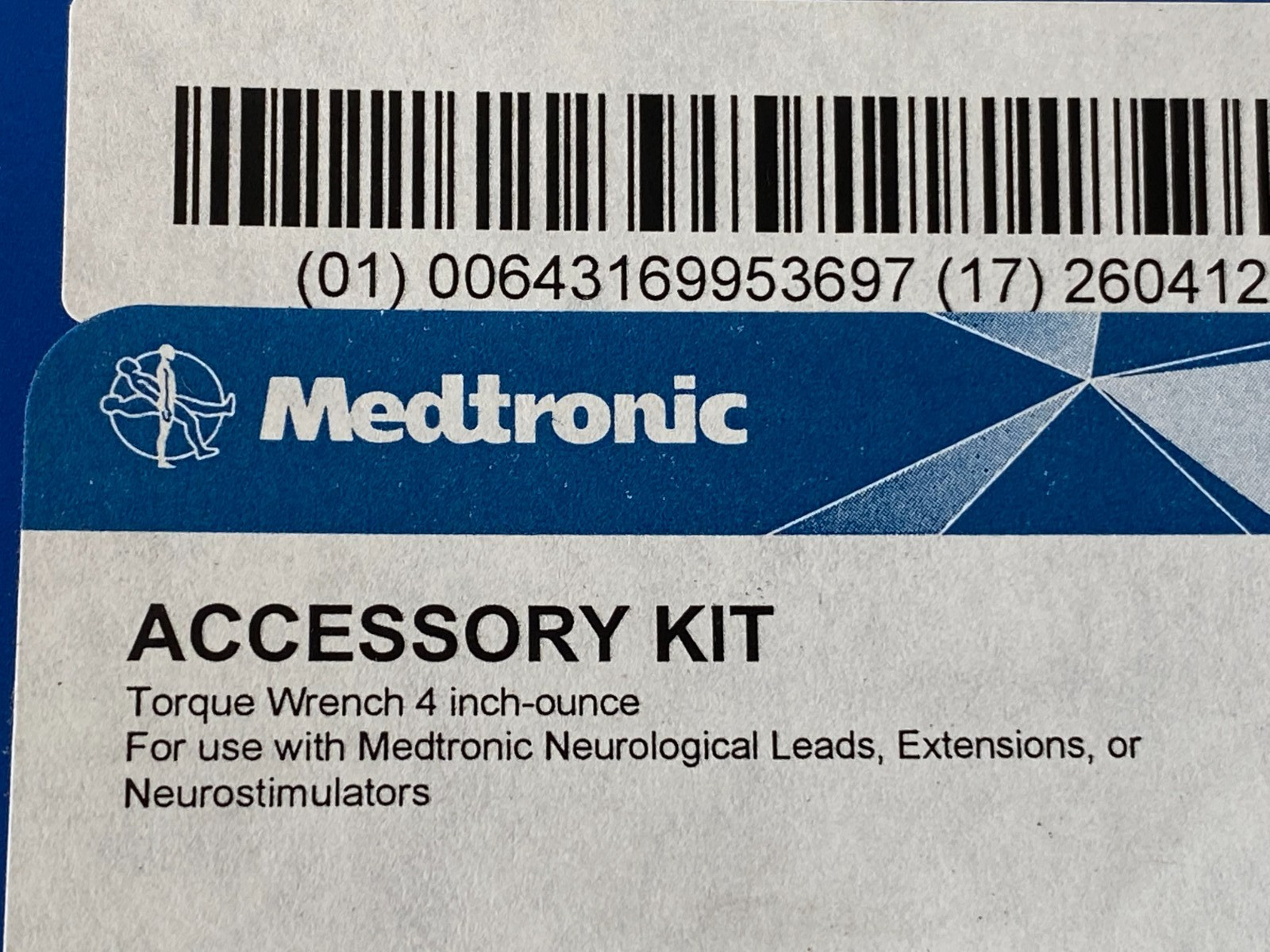 MEDTRONIC Torque Wrench 4 inch 3550-45 Exp.2026-04 (*CC1*)