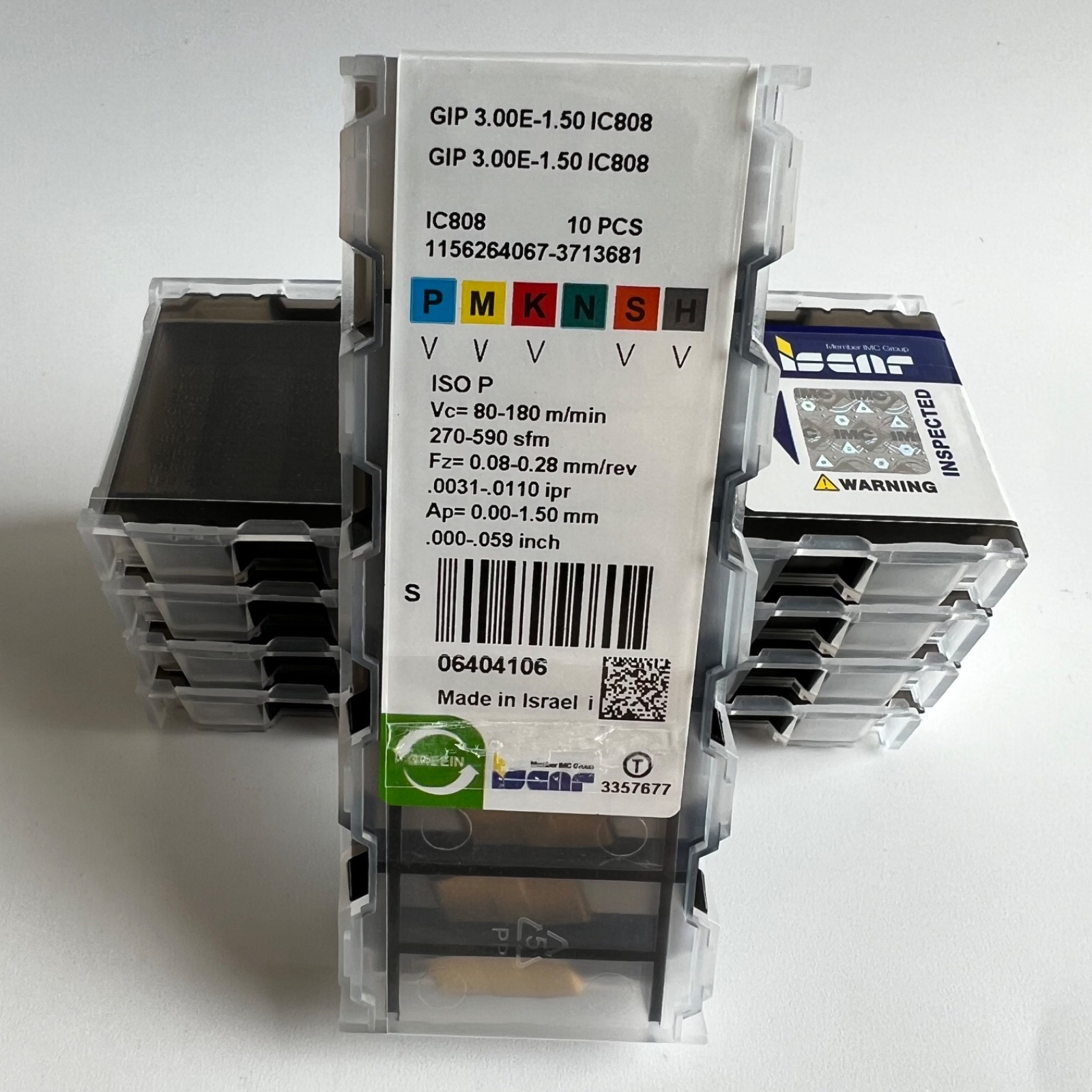 GIP3.00E-1.50 IC808/ISCAR 10PCS