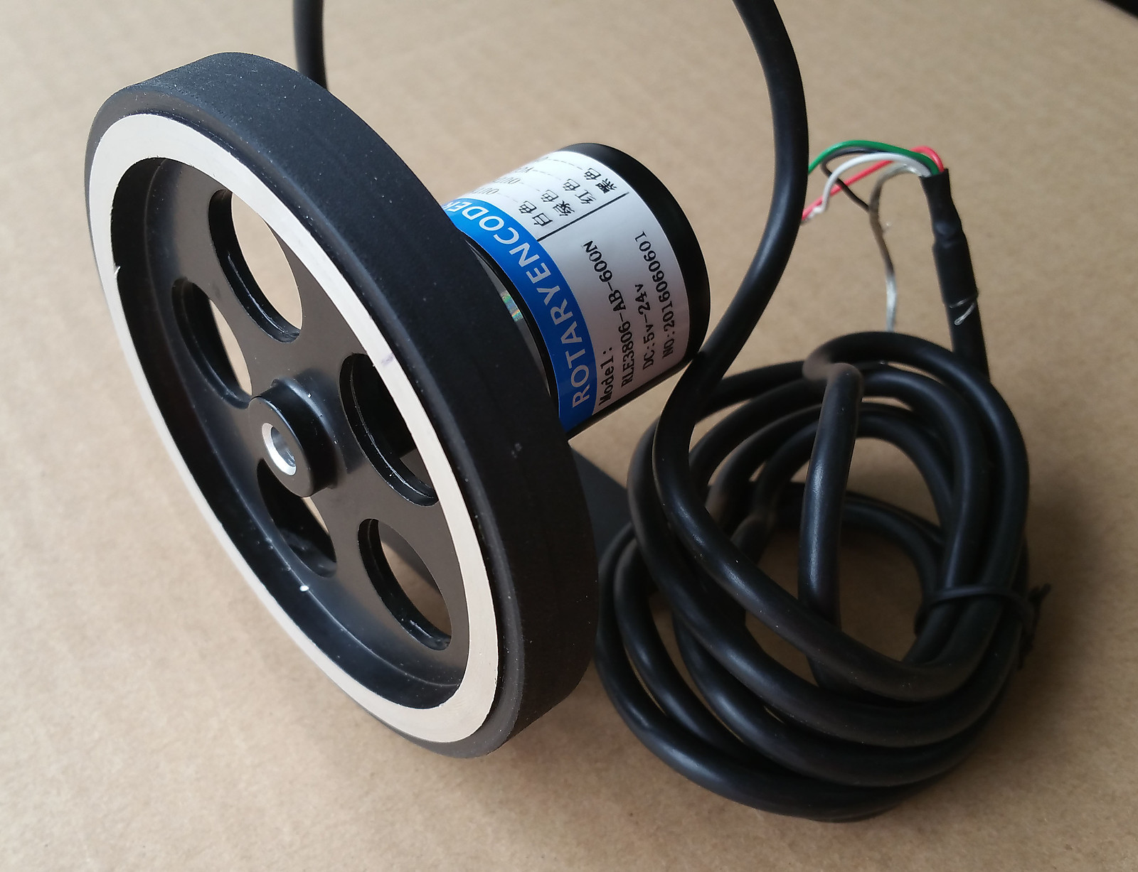 12» inch Length Wheel + Encoder + Support + Counter Grating Length Gauge Meter