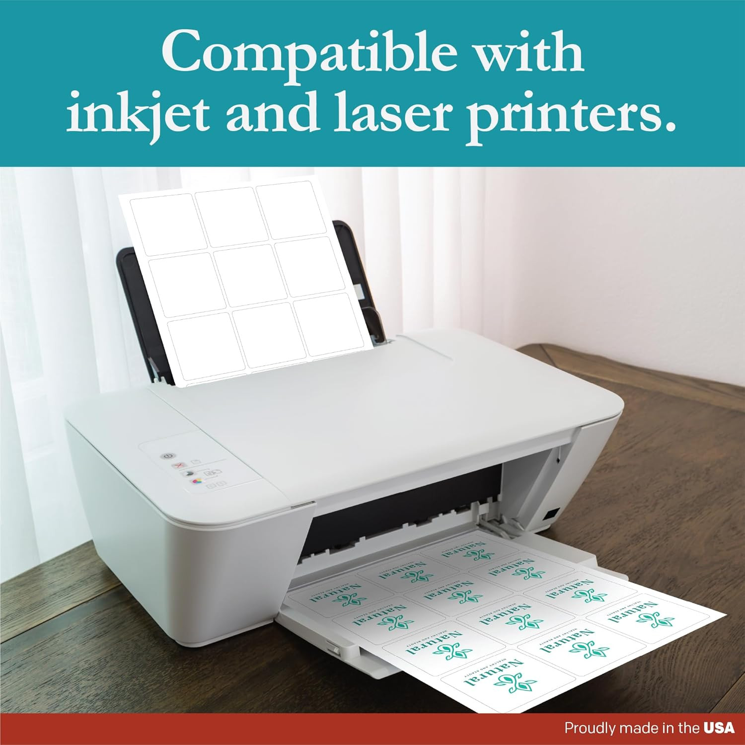 Premium Label Supply White Sticker Square Labels – 2.5″ x 2.5″ – Laser/Inkjet Co