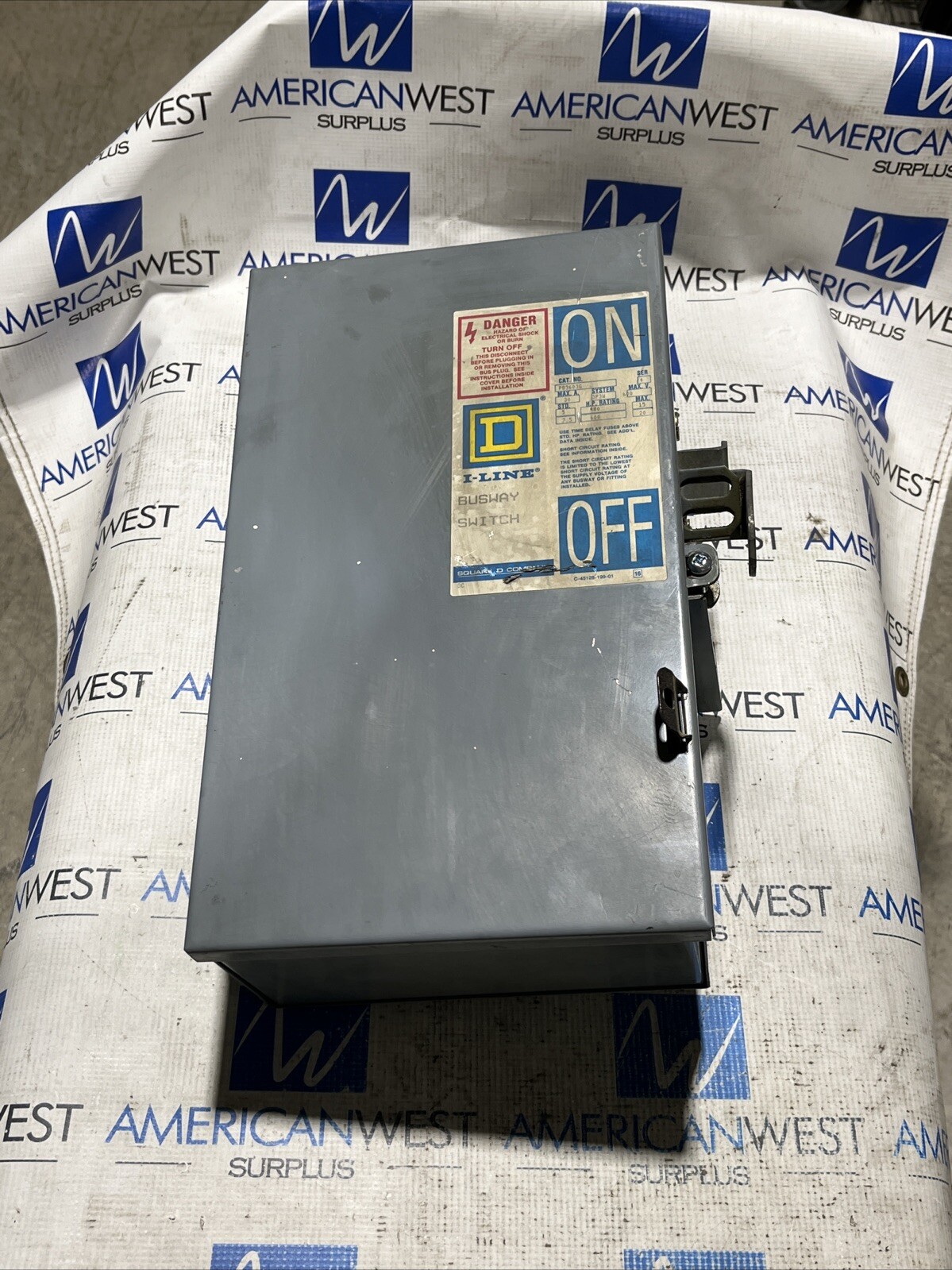 Square D PQ3603G Fusible I-Line Busplug 30 amp 3P 3W 600V BP116 BP130 BP152