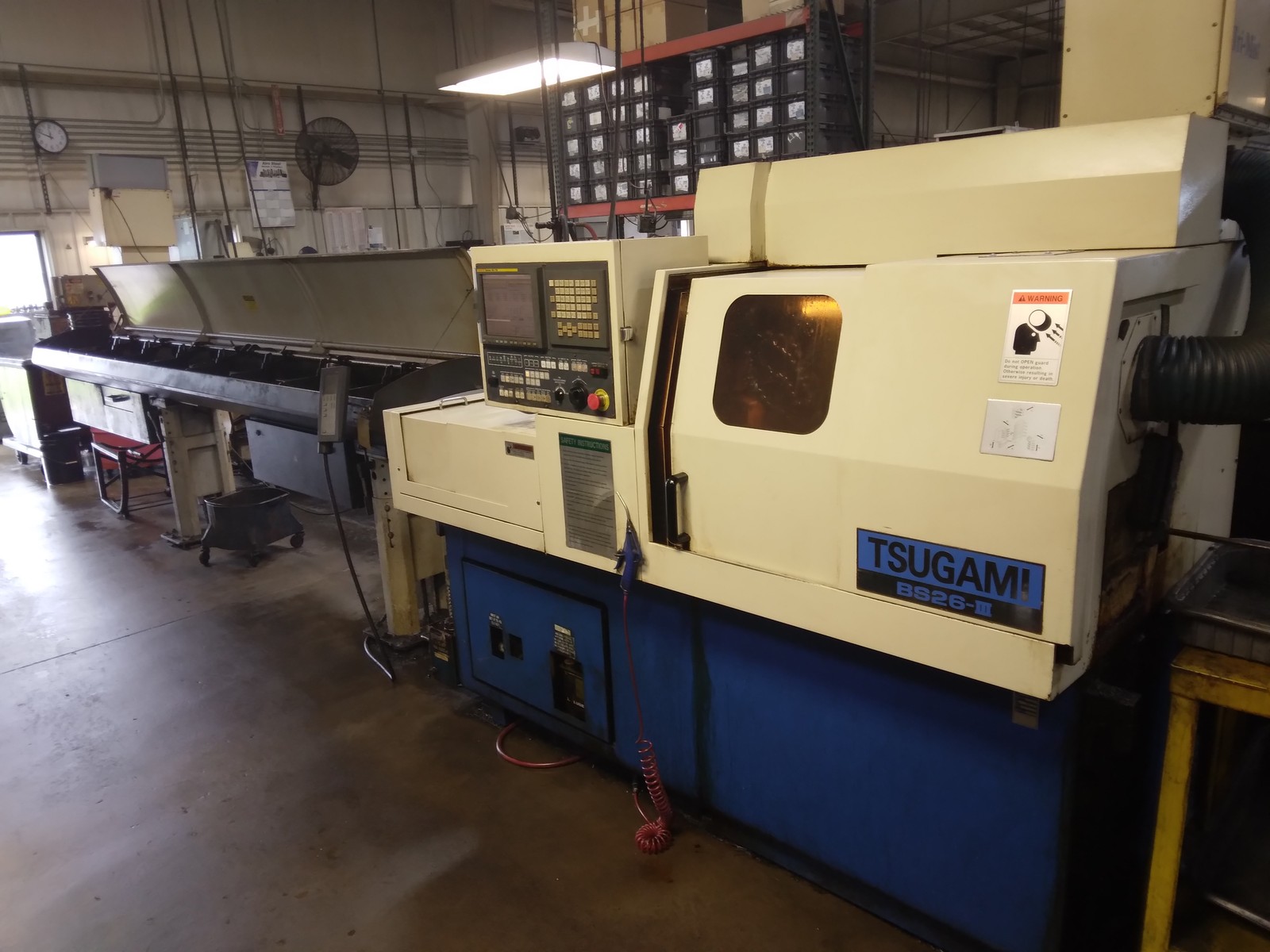 Tsugami BS26-III CNC Swiss Automatic Screw Machine w/LNS Bar Feeder