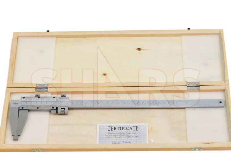 12″ / 300mm Heavy Duty Vernier Caliper 2.90″ Jaw Depth + Inspection Report R}