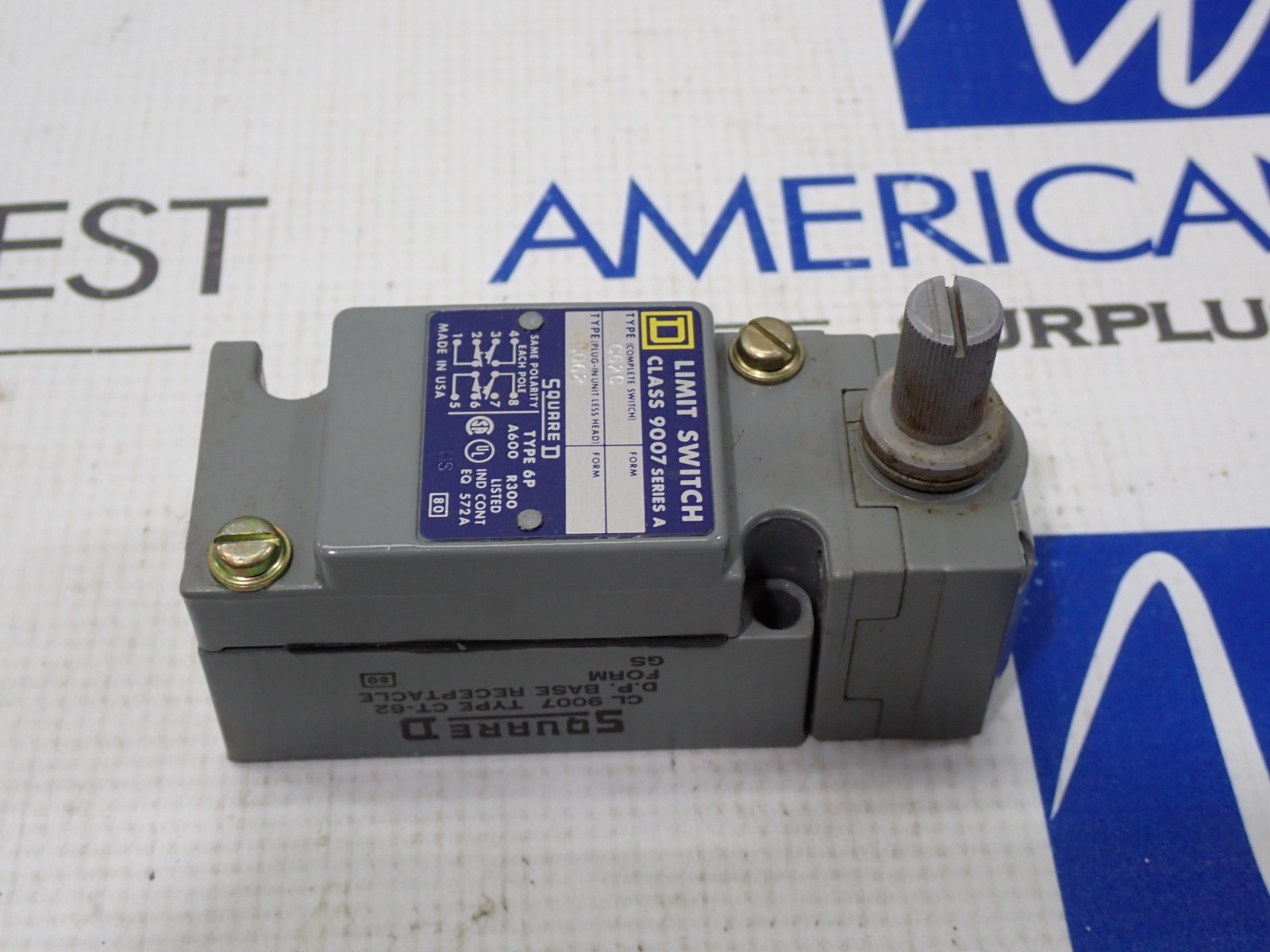 Square D 9007 C62C Limit Switch Turret Head 4,6P,13 Ser A