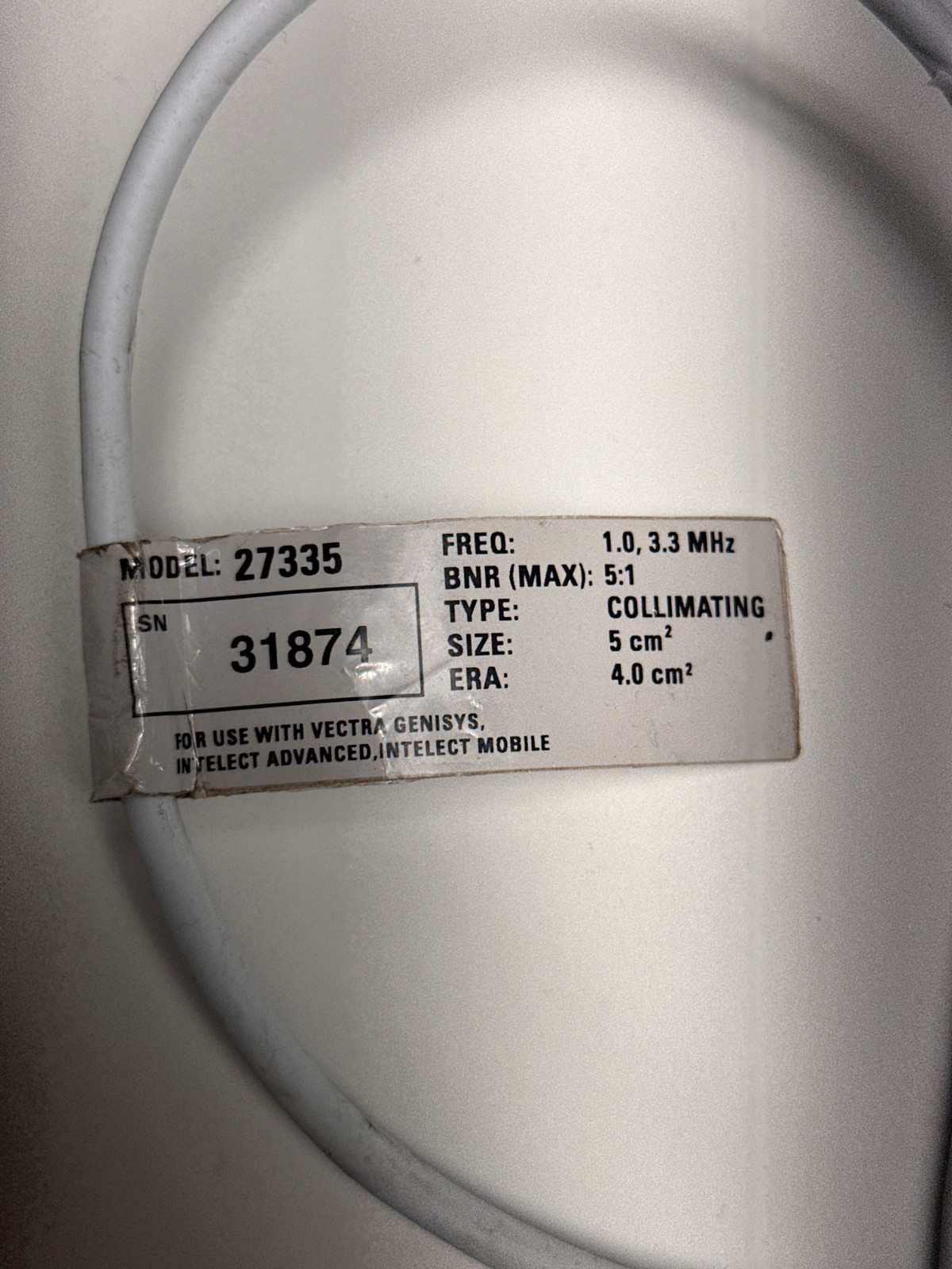 Chattanooga Intelect 2776 Ultrasound Unit with 5cm Probe & Power Cable