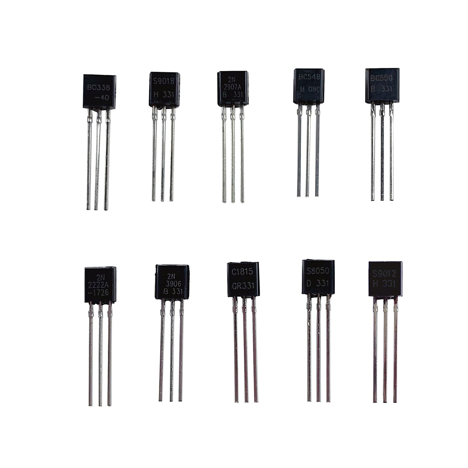 32 Values 800 Pieces Transistor Assortment Kit 2N2222 2N2907 2N3904