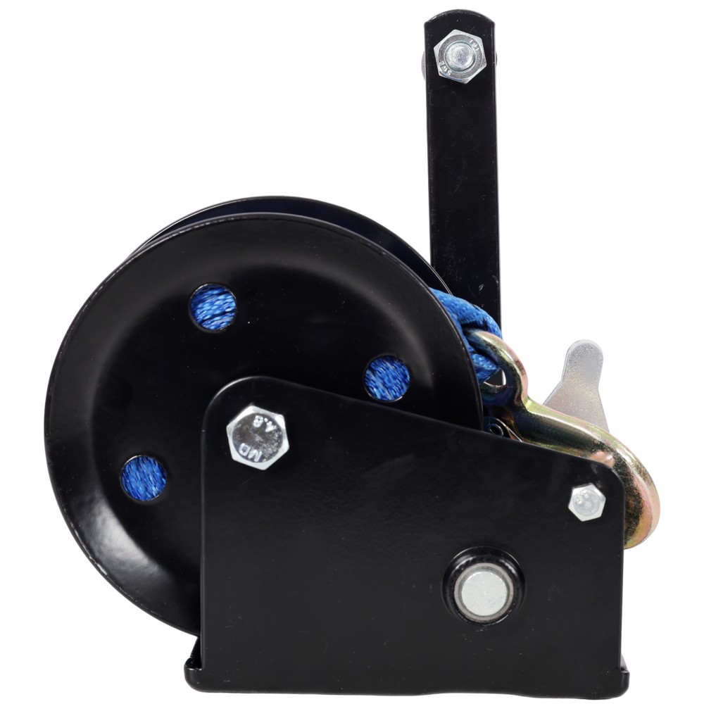 1200LBS Hand Winch with 19.6FT Blue Strap, 4.1:1 Gear Ratio, Two-Way Ratchet,…