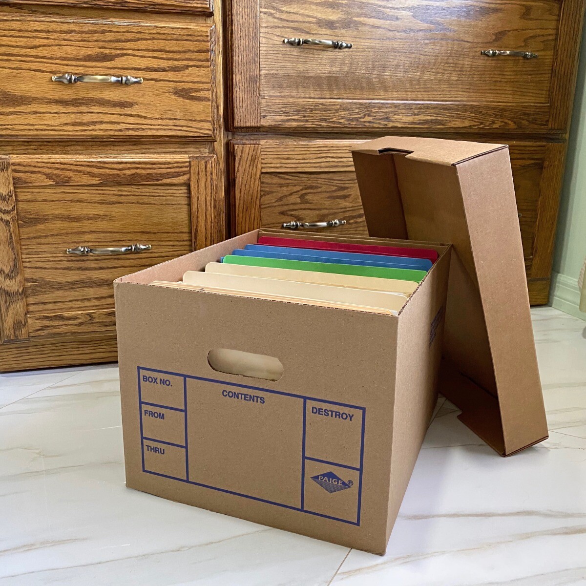 UBMOVE File Boxes 200# Strength, Small, 15 x 12 x 10 Inches, 12 Pack