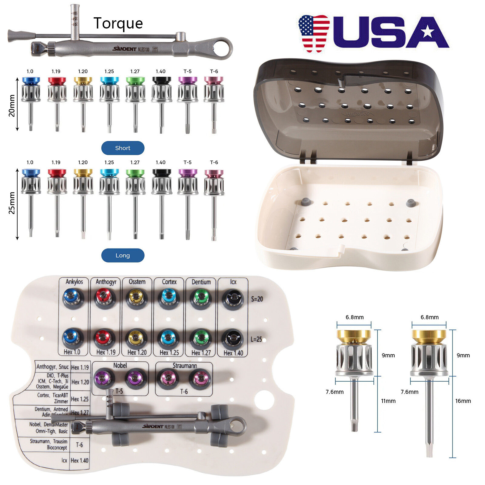 10* Dental NSK Pana Max Style High Speed Handpiece Turbine 4Hole Fit SANDENT NSK