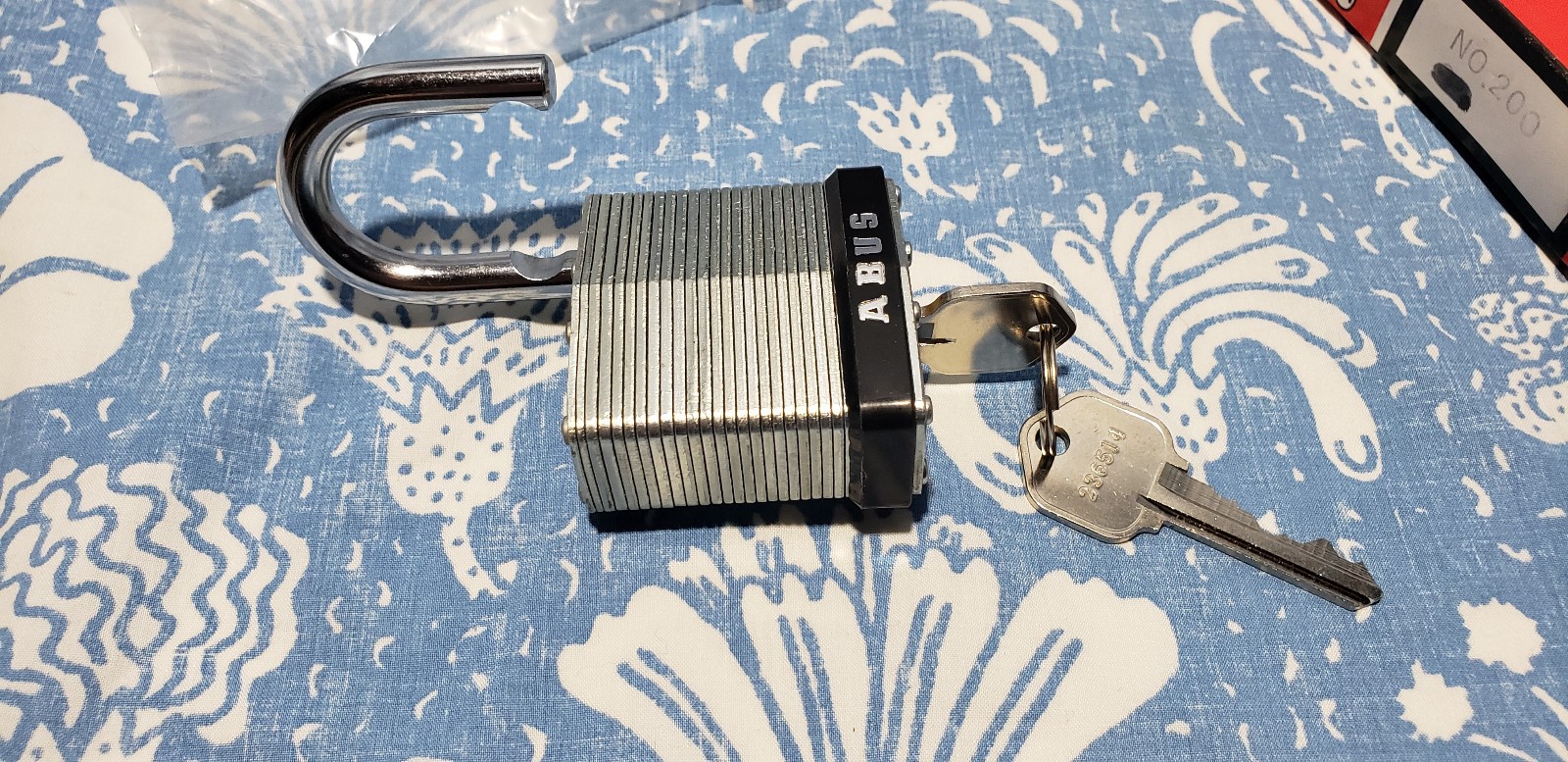 Vintage NOS ABUS 82/45 Kwikset Keyway 6 Pin Rekeyable Heavy Padlock Locksport