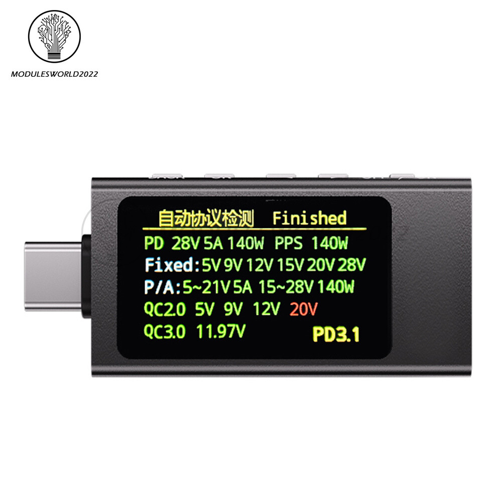 KWS-X1 Type-C Power Tester Voltage Current Meter USB-C Multimeter DC 4-30V 0-12A