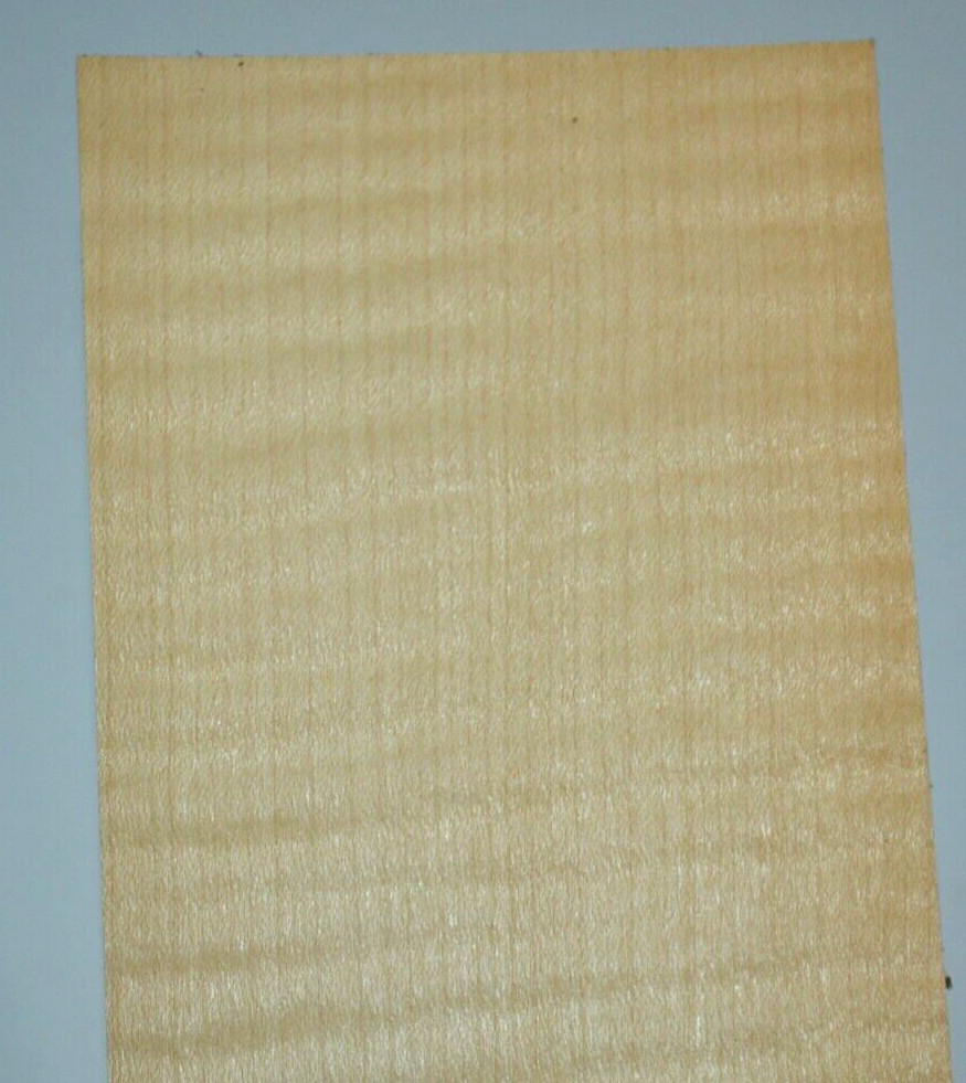Mild Figured Maple Raw Wood Veneer Sheet 4 x 28 inches 1/42nd 7717-29
