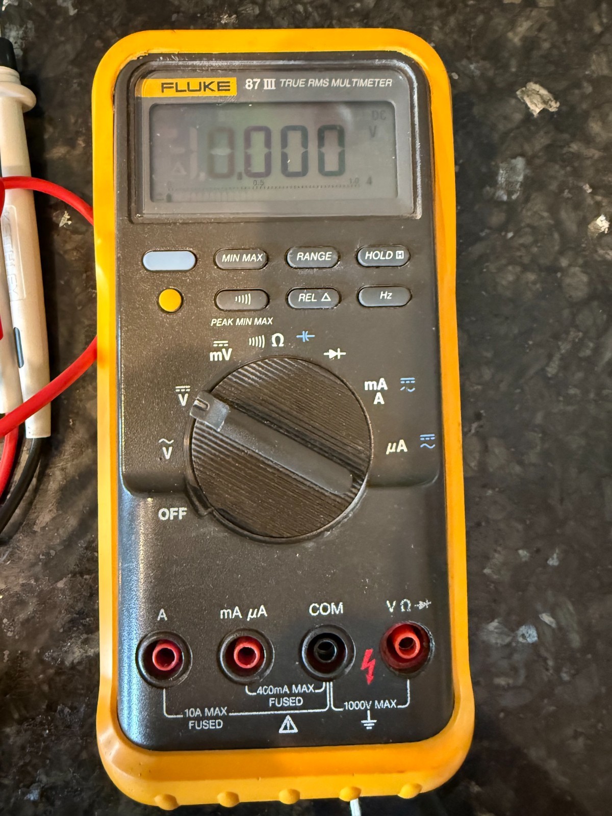 Fluke 87 III True RMS Digital Multimeter w/ Holster & Test Leads Tested