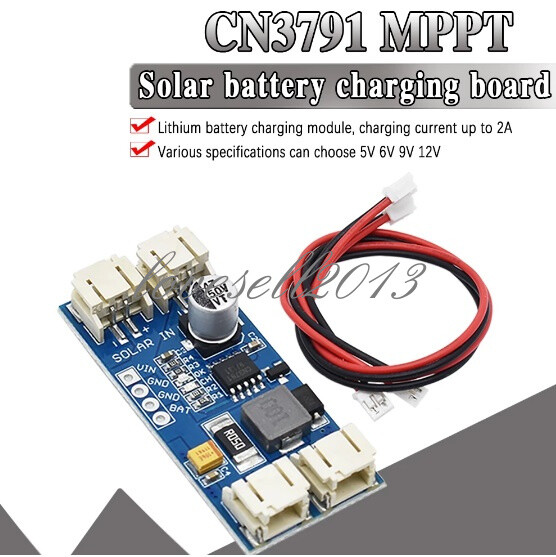 MPPT Solar Panel Regulator Controller Charger 6/9/12V CN3791 For Lithium Battery