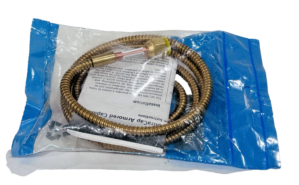 Johnson Controls SEC99AB-48 Armored Capillary Tubing, 48″- inch, Copper
