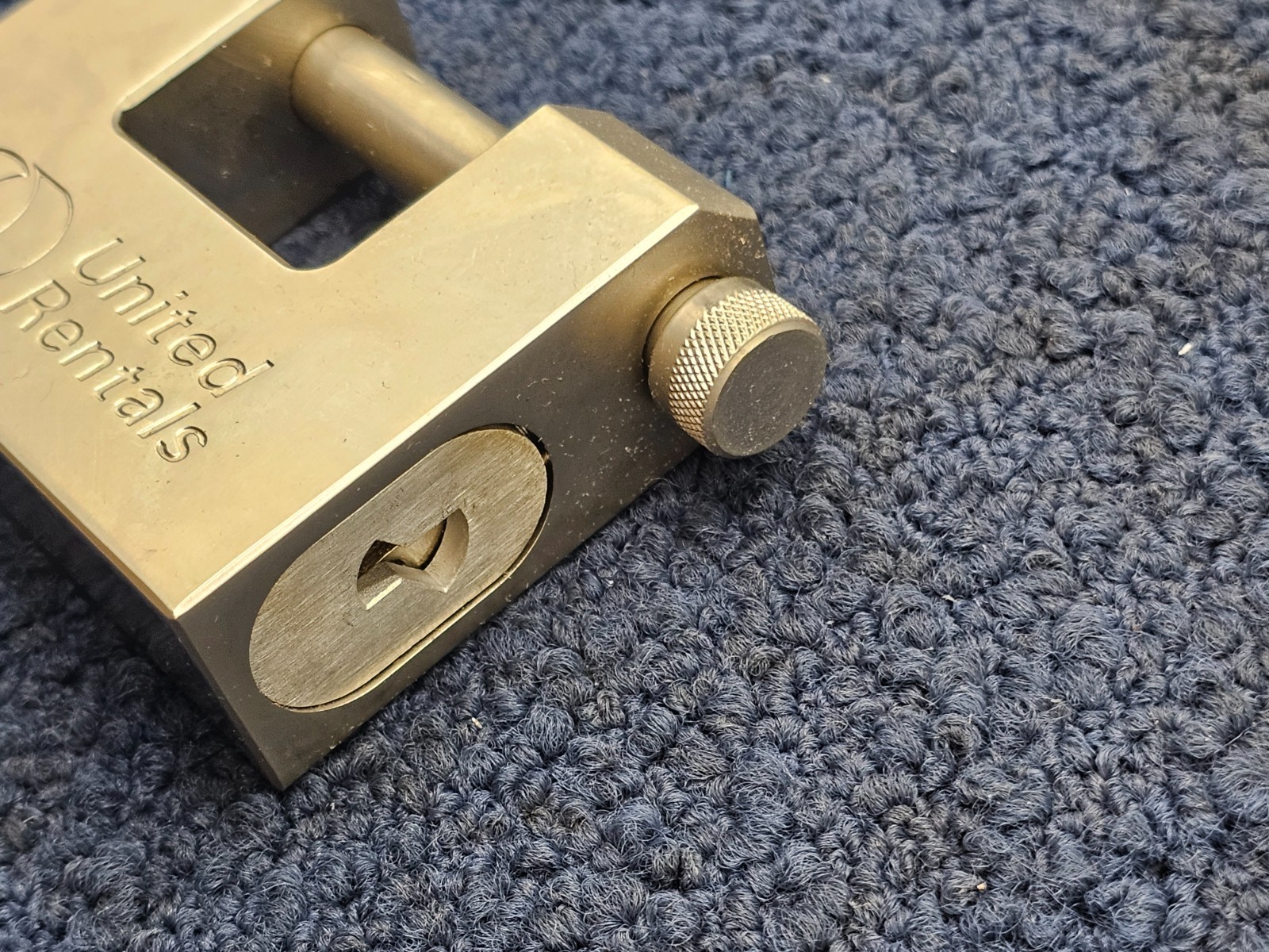 Branded Trailer Container Block Lock Security Straight Shackle Padlock w/4 Keys