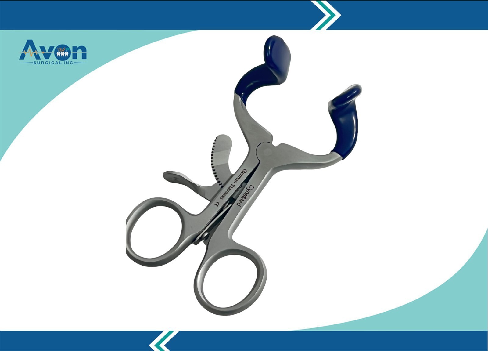 3PK – Molt Mouth Gag Retractor w/ Silicone Tips 3.5″ 4.5″ 5.5″ German Stainless