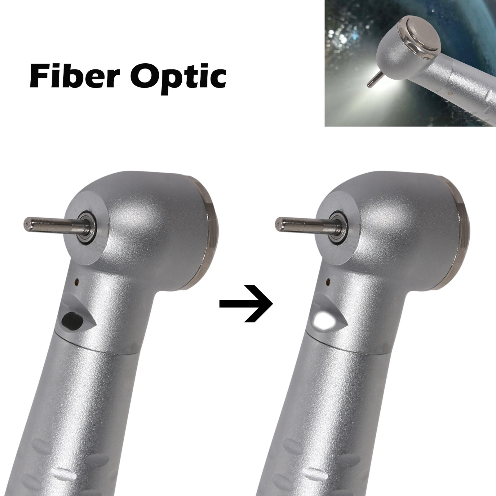 Dental Fiber Optic Handpiece High Speed Turbine Fit KaV MULTIflex LED Coupler