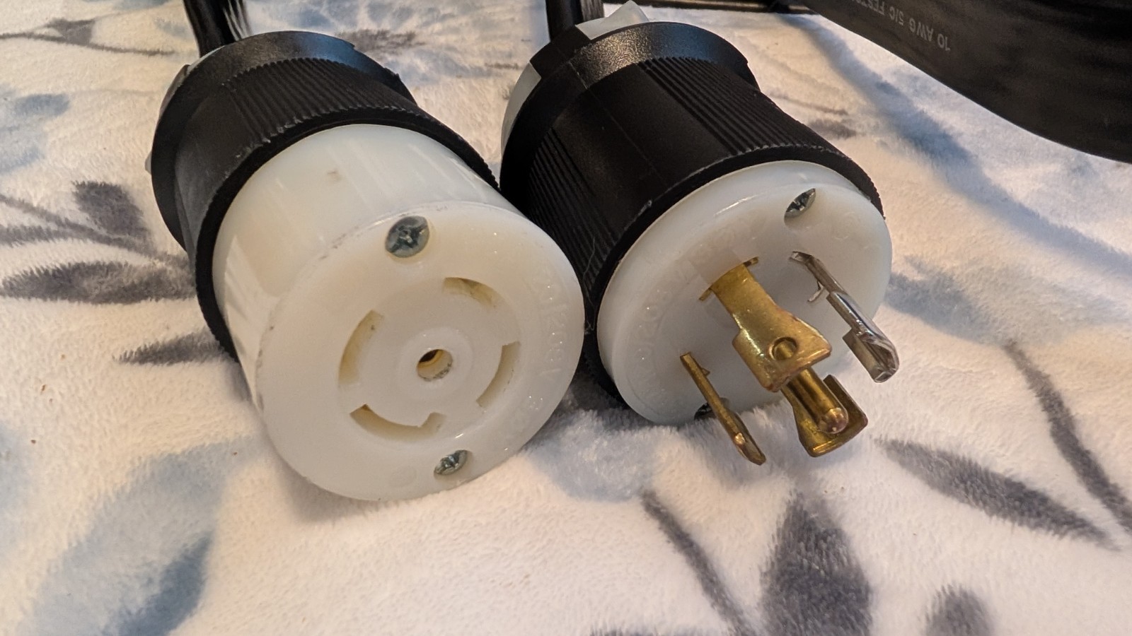 10′ L21-30 10AWG FESTOON CABLE HUBBELL HBL2811 HBL2813