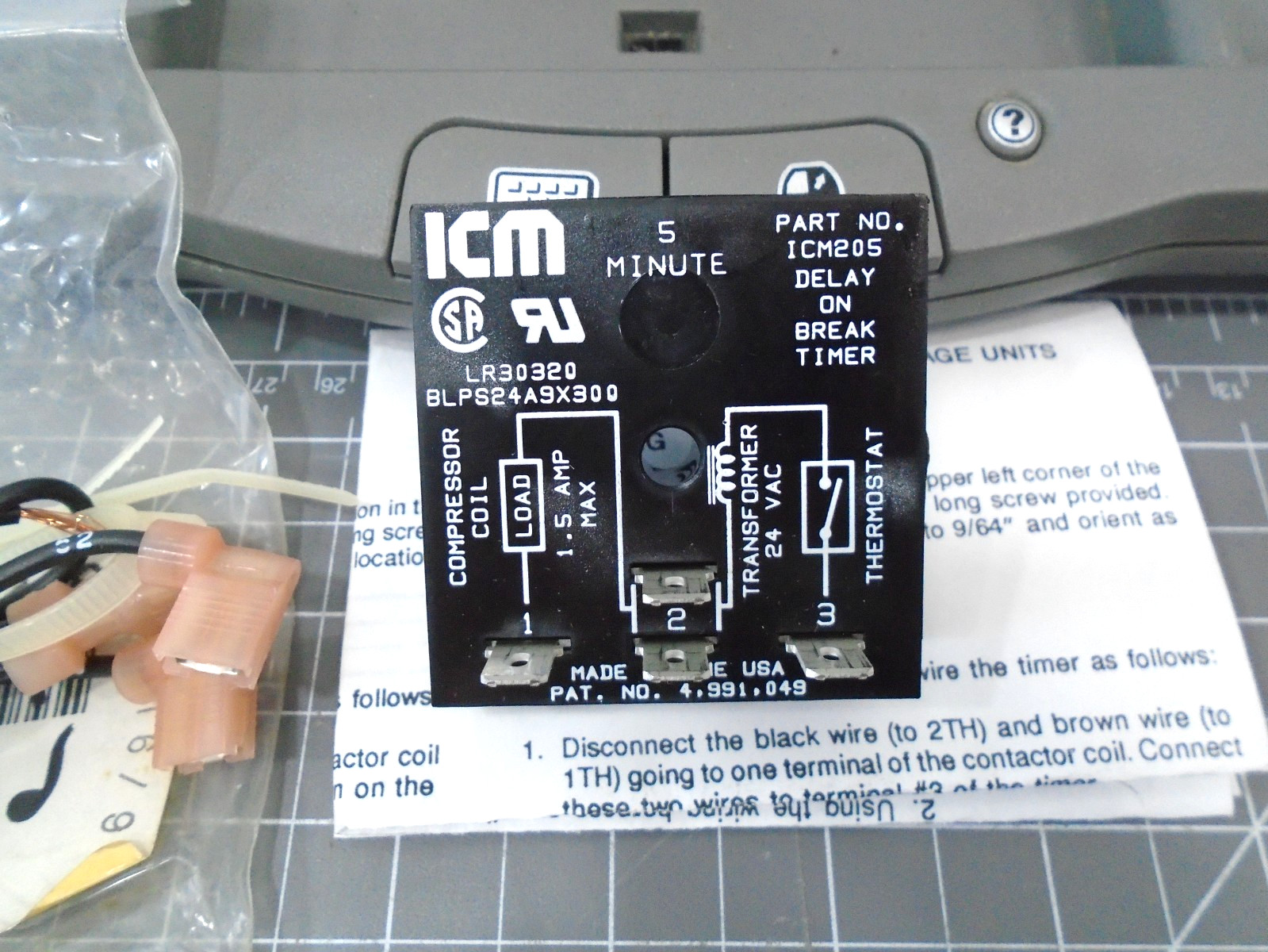 NEW ICM Delay on Break Timer ICM205 5 minute BLPS24A9X300