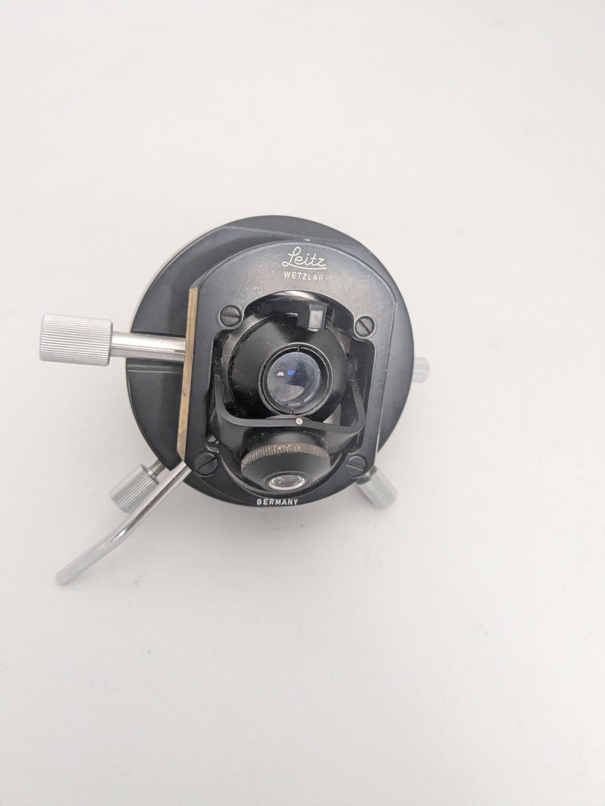 Leitz Wetzlar Microscope Flip Top Condenser Assembly