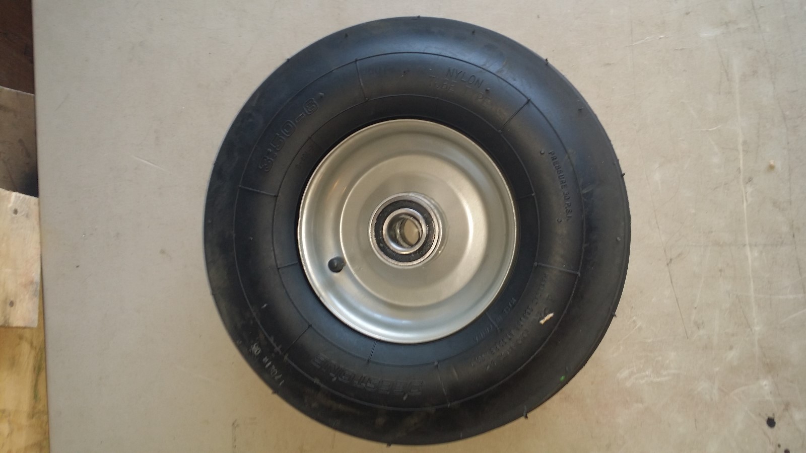 3.50 X 6 Tedder Tire and Wheel, Fits Galfre Walton and First Choice Hay Tedders