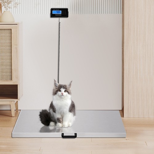440lbs/200kg Livestock Vet Platform Scale Dog Pig Sheep Pet Digital Weight Scale