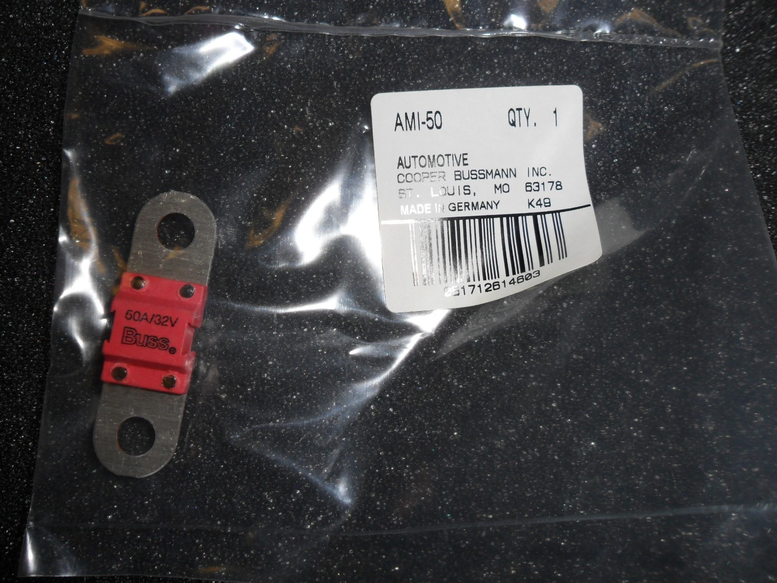 AMI-50 AMI50 FUSE 50A 32VDC AUTOMOTIVE AUTOLINK COOPER (LOT OF 1)