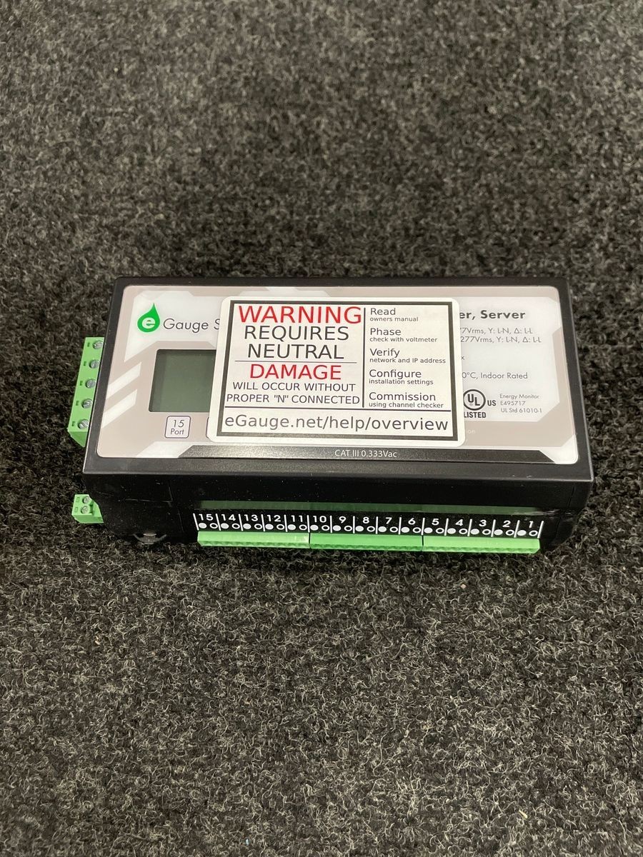 EGAUGE EG4015V2 Energy Meter And Data Logger