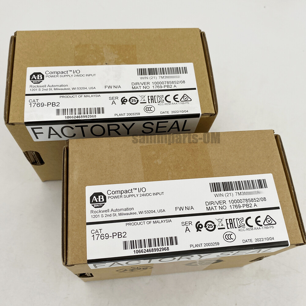 AB 1769-PB2 / A CompactLogix DC 2A/0.8A Power Supply 1769PB2 New Factory Sealed