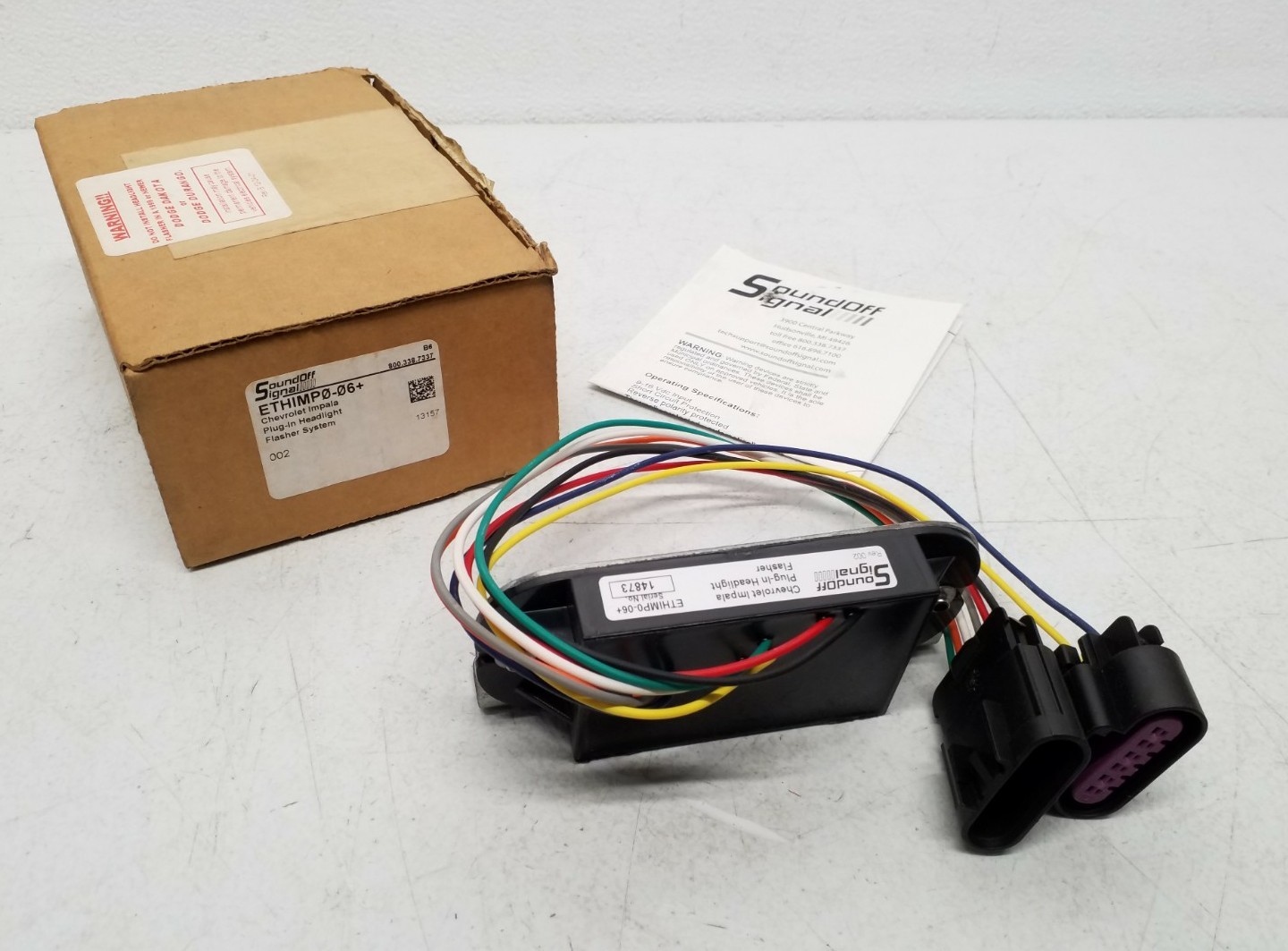 ETHIMP0-06+ SoundOff Signal Plug-In Headlight Flasher System