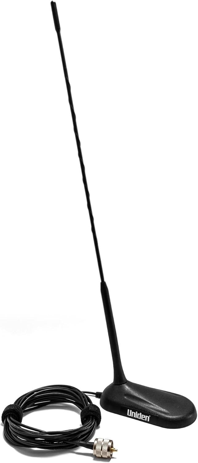 Magnetic Mount 18-inch CB Radio Antenna, Pre-Tuned, Low Profile Aerodynamic D…