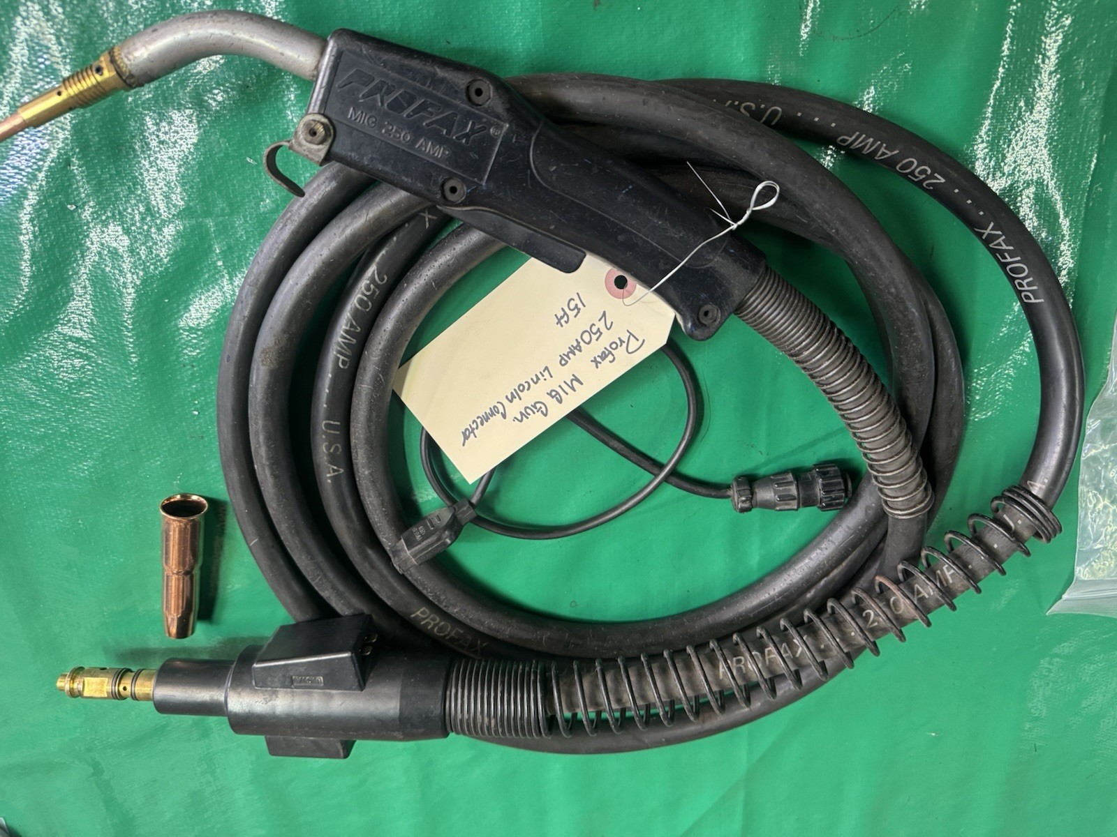 Profax 250 A Mig Gun 15Ft Refurbished .030 .035 Profax Gun Lincoln T conector