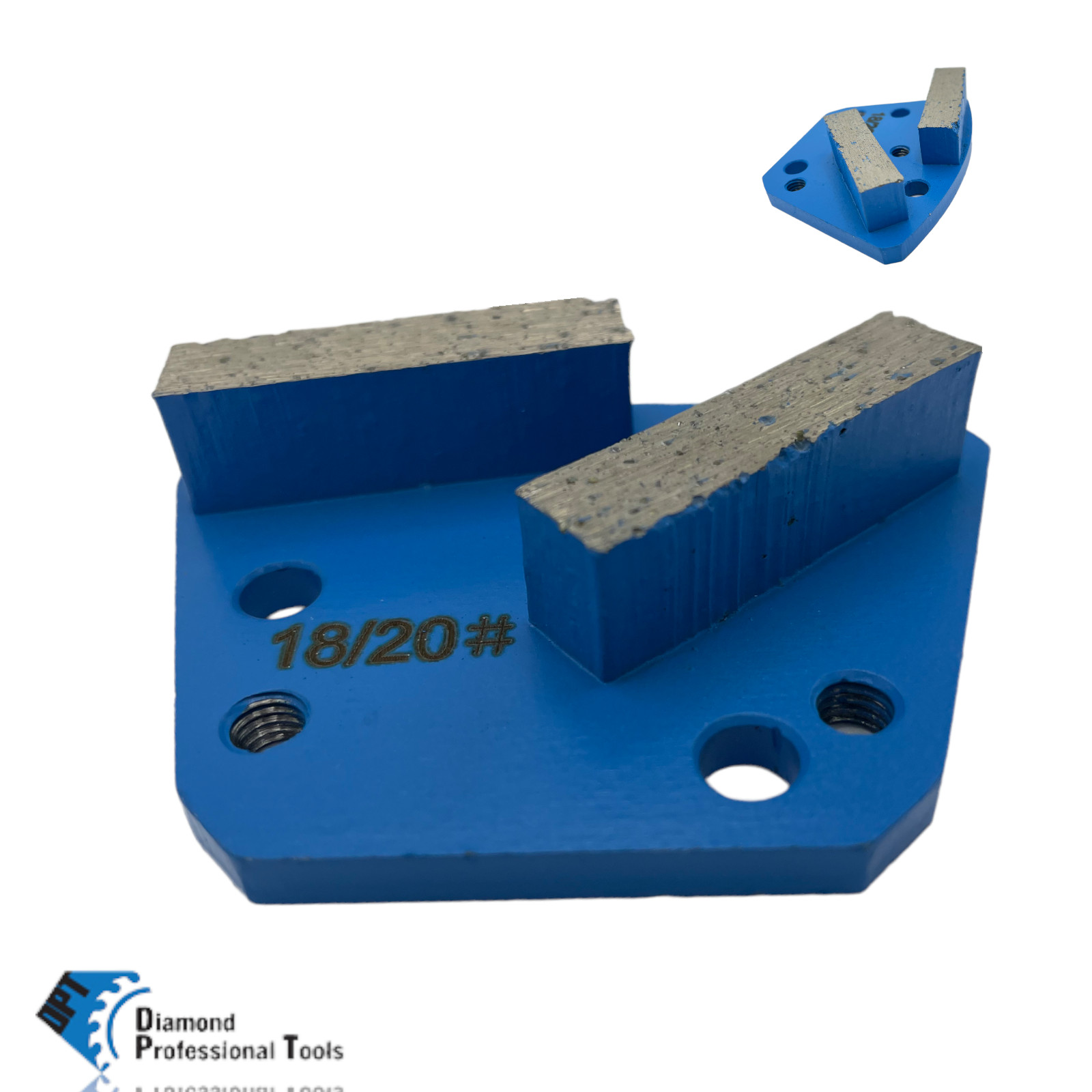 Bolt-on Trapezoid Grinder Disc for Floor Grinding Machines Hard Bond 18/20 Grit